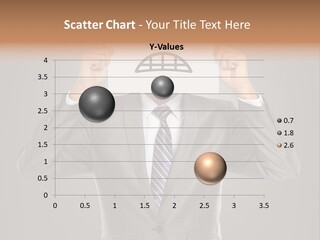 A Man In A Suit Holding A Paper With A Sad Face On It PowerPoint Template