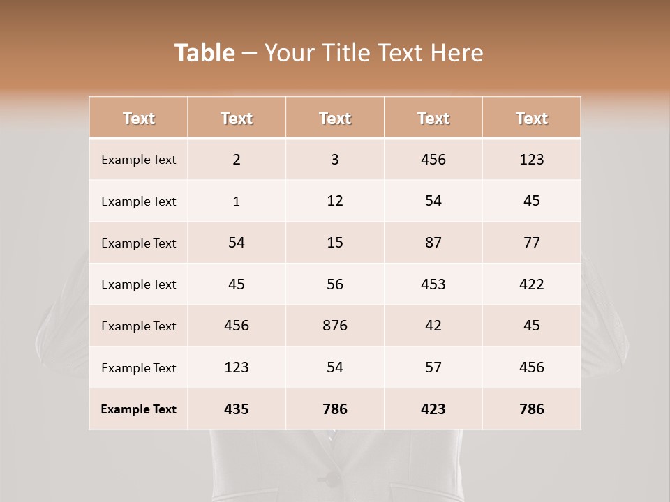A Man In A Suit Holding A Paper With A Sad Face On It PowerPoint Template