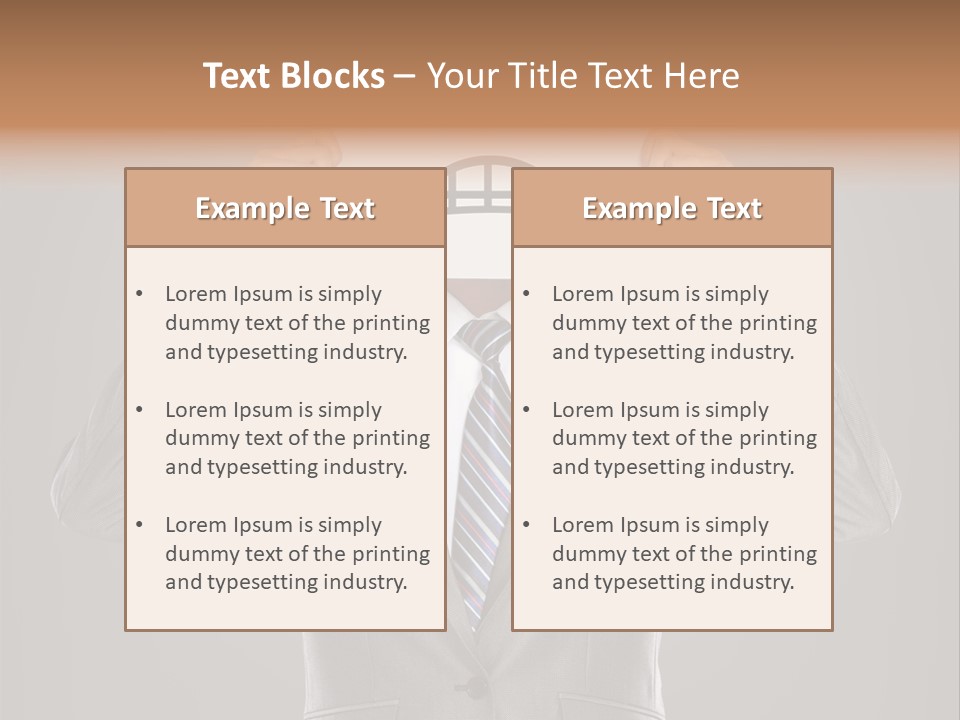 A Man In A Suit Holding A Paper With A Sad Face On It PowerPoint Template