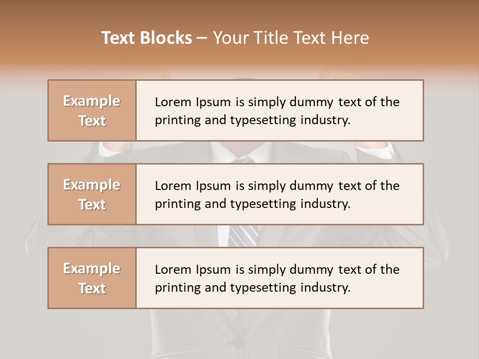 A Man In A Suit Holding A Paper With A Sad Face On It PowerPoint Template