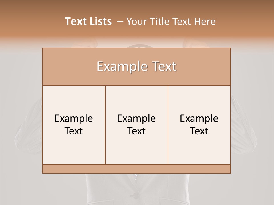 A Man In A Suit Holding A Paper With A Sad Face On It PowerPoint Template