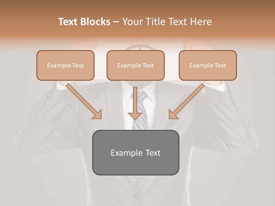 A Man In A Suit Holding A Paper With A Sad Face On It PowerPoint Template