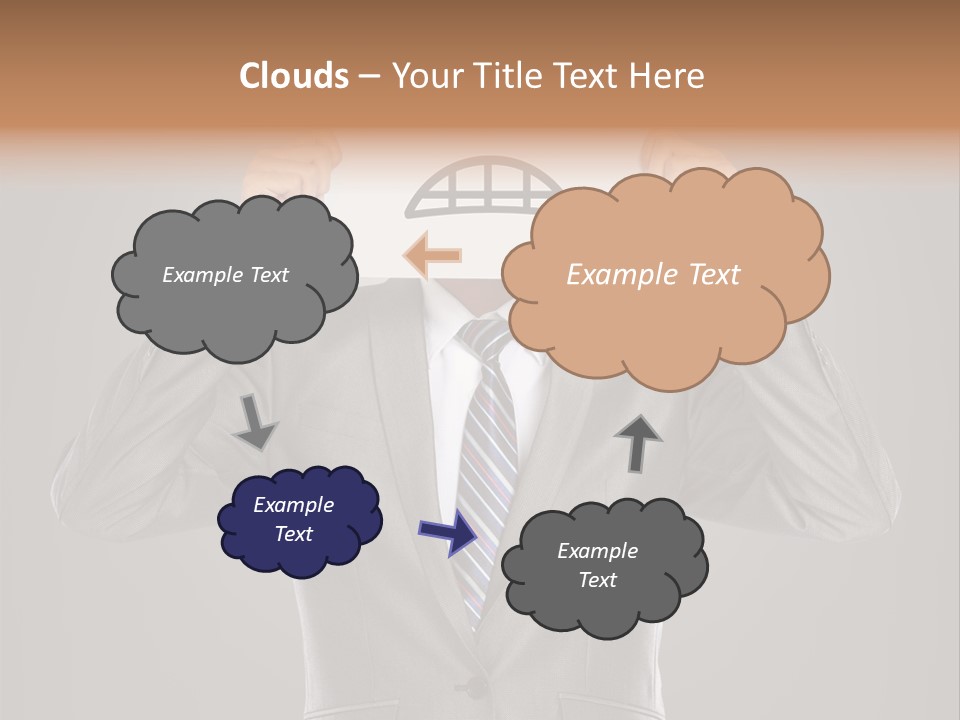 A Man In A Suit Holding A Paper With A Sad Face On It PowerPoint Template