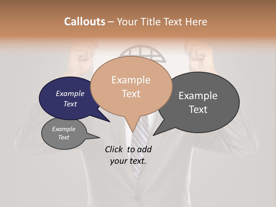 A Man In A Suit Holding A Paper With A Sad Face On It PowerPoint Template