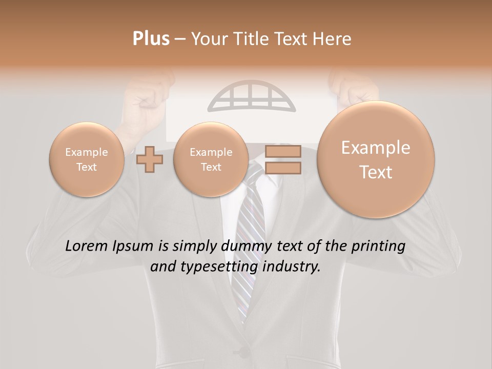A Man In A Suit Holding A Paper With A Sad Face On It PowerPoint Template
