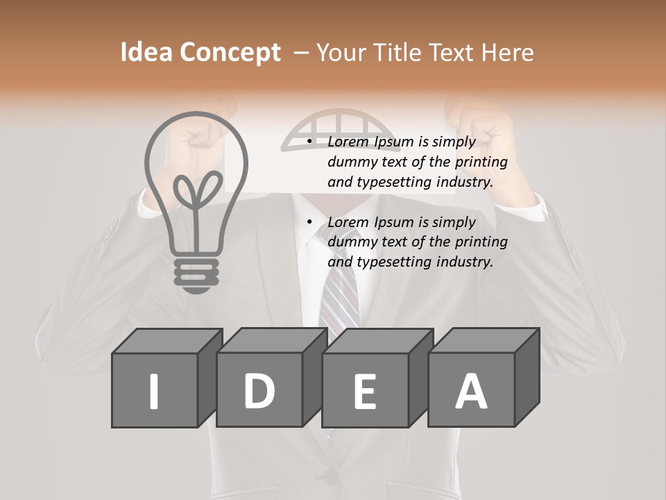 A Man In A Suit Holding A Paper With A Sad Face On It PowerPoint Template