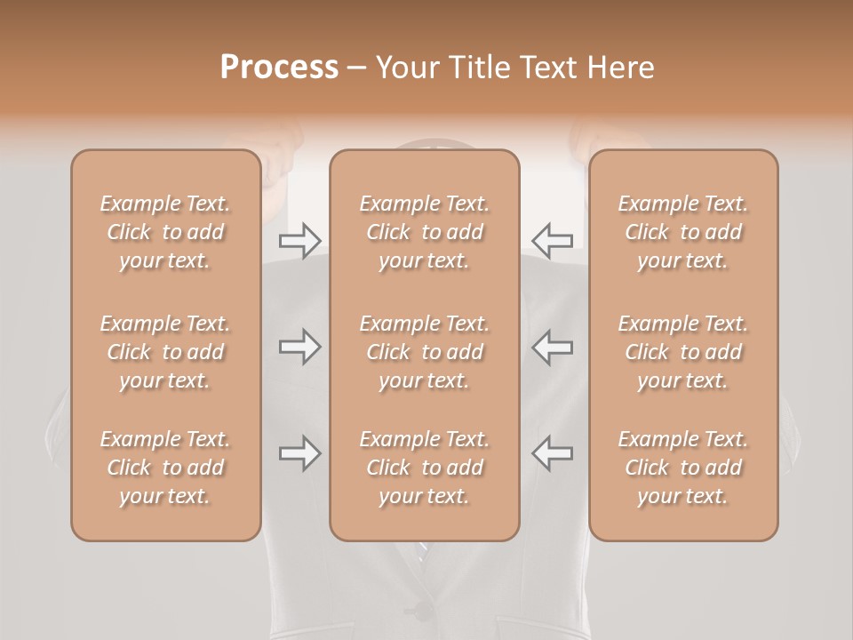 A Man In A Suit Holding A Paper With A Sad Face On It PowerPoint Template