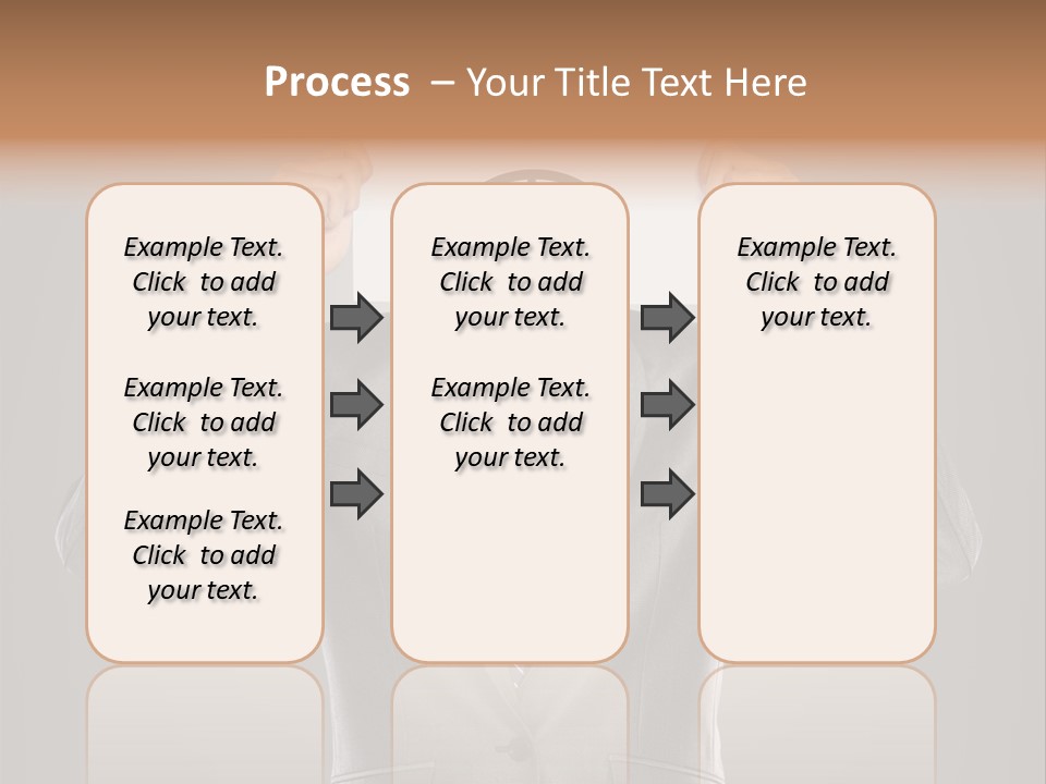 A Man In A Suit Holding A Paper With A Sad Face On It PowerPoint Template