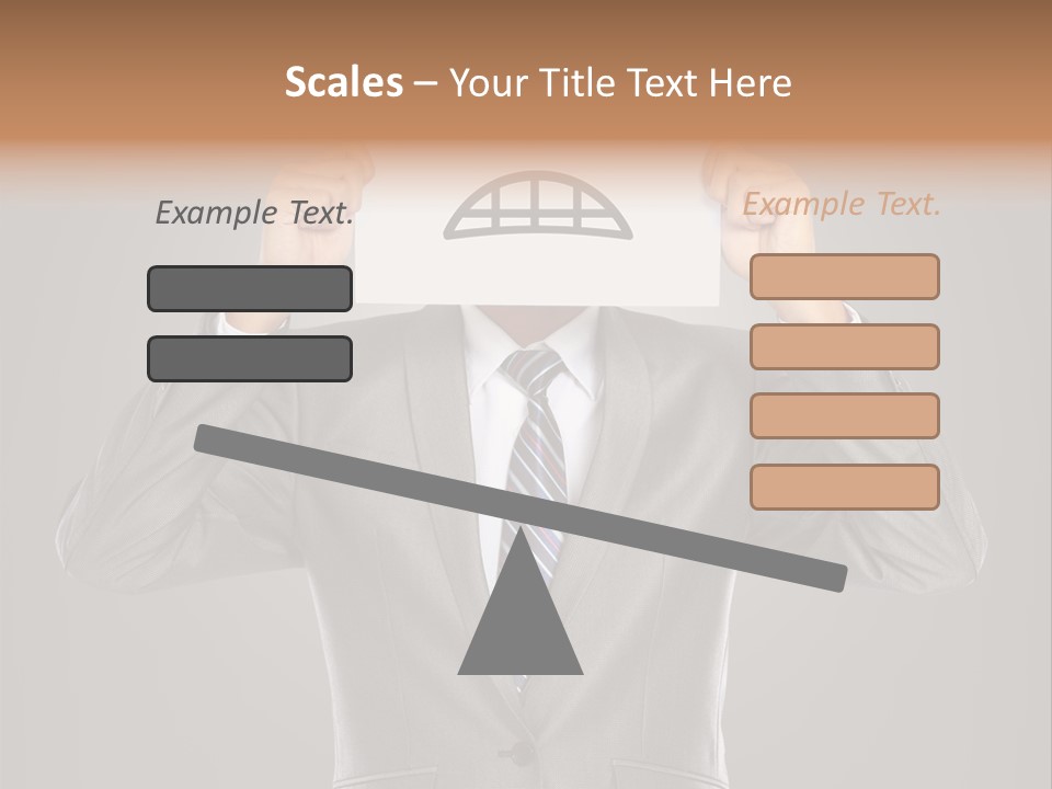 A Man In A Suit Holding A Paper With A Sad Face On It PowerPoint Template