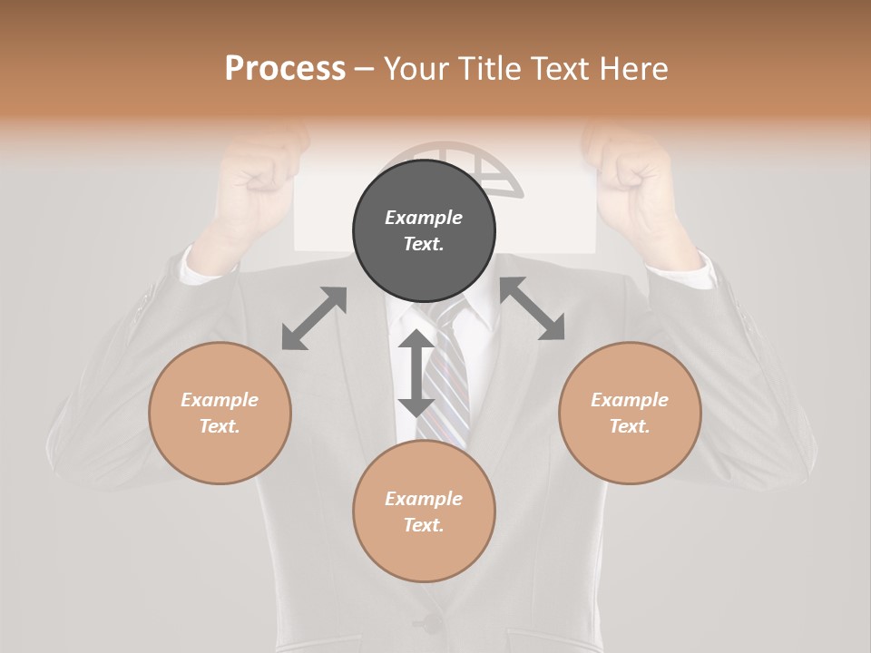 A Man In A Suit Holding A Paper With A Sad Face On It PowerPoint Template