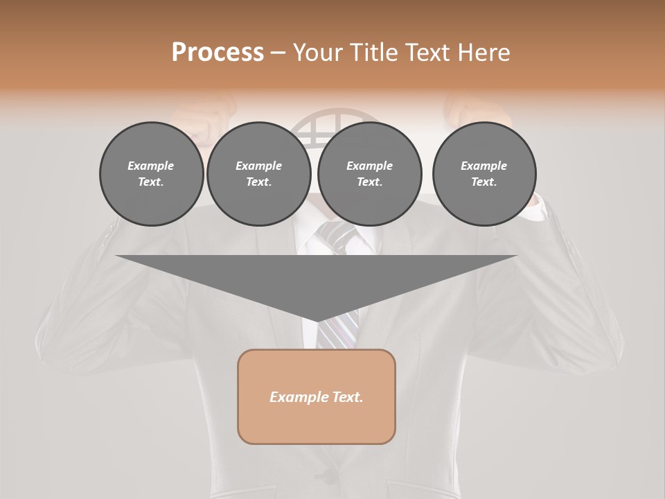 A Man In A Suit Holding A Paper With A Sad Face On It PowerPoint Template