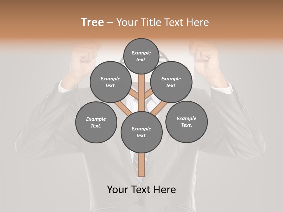 A Man In A Suit Holding A Paper With A Sad Face On It PowerPoint Template