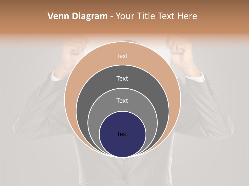 A Man In A Suit Holding A Paper With A Sad Face On It PowerPoint Template
