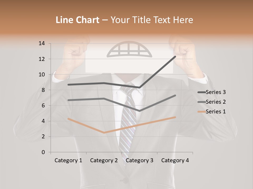 A Man In A Suit Holding A Paper With A Sad Face On It PowerPoint Template