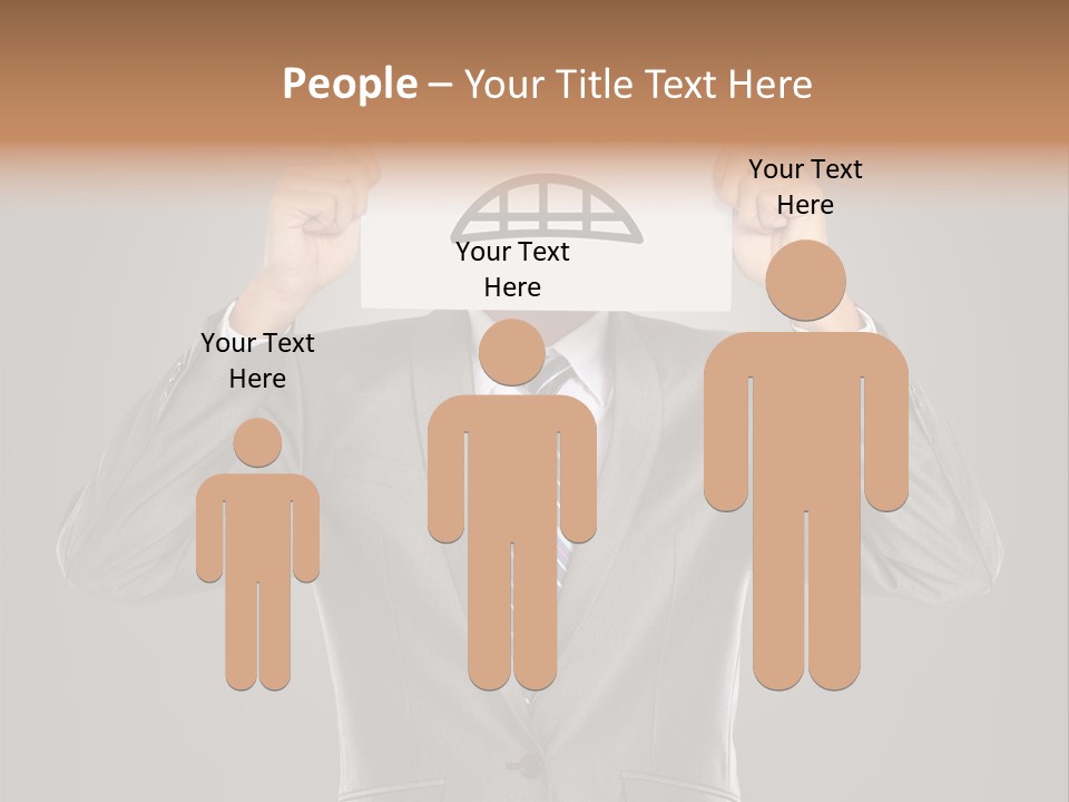 A Man In A Suit Holding A Paper With A Sad Face On It PowerPoint Template