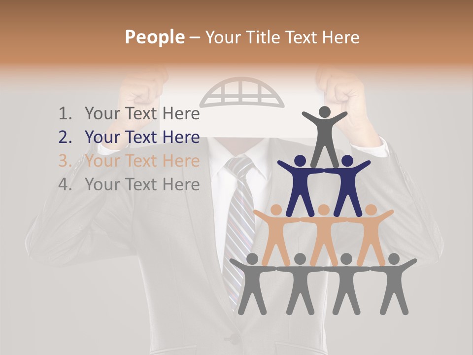 A Man In A Suit Holding A Paper With A Sad Face On It PowerPoint Template