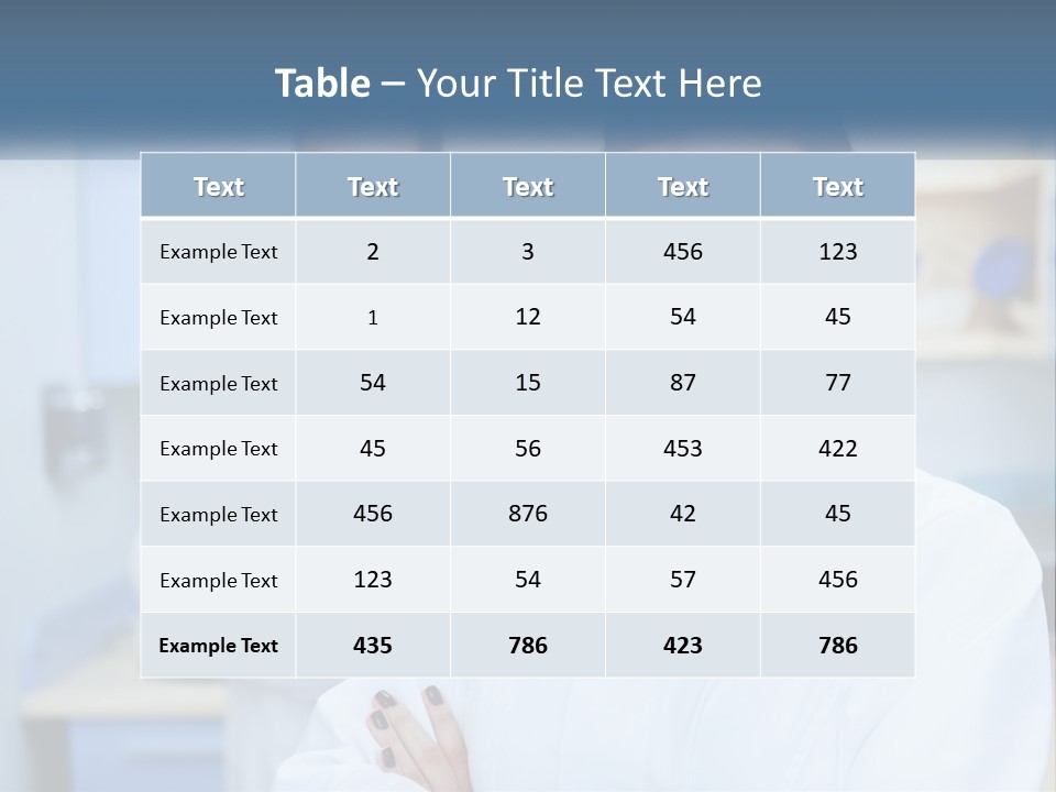 A Woman In A White Lab Coat Standing Next To A Man In A White Lab PowerPoint Template