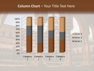 A Large Building With Arches And A Clock Tower PowerPoint Template