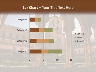 A Large Building With Arches And A Clock Tower PowerPoint Template