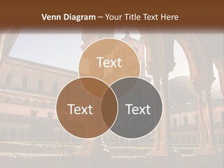 A Large Building With Arches And A Clock Tower PowerPoint Template