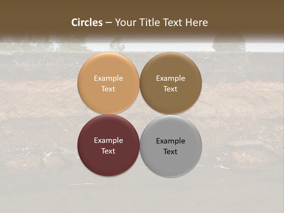 A Water Source With A Tree In The Background PowerPoint Template