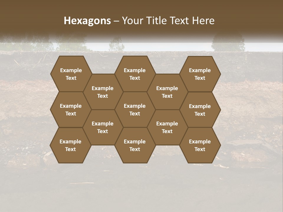 A Water Source With A Tree In The Background PowerPoint Template