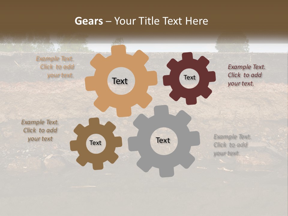 A Water Source With A Tree In The Background PowerPoint Template