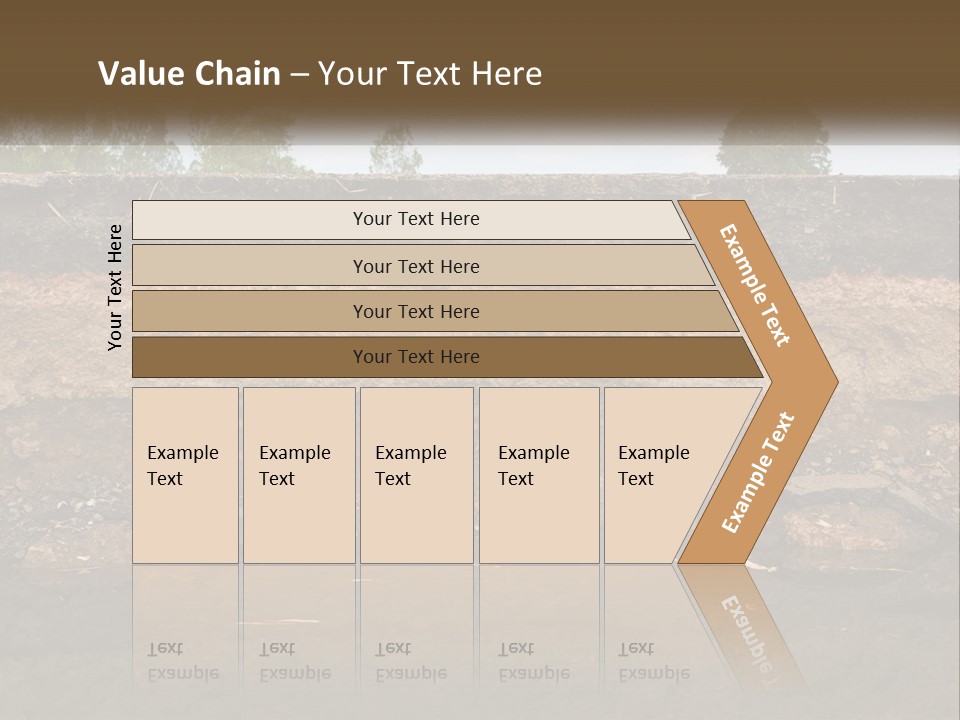 A Water Source With A Tree In The Background PowerPoint Template