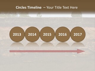 A Water Source With A Tree In The Background PowerPoint Template