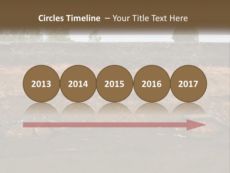 A Water Source With A Tree In The Background PowerPoint Template