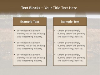 A Water Source With A Tree In The Background PowerPoint Template