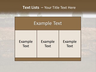 A Water Source With A Tree In The Background PowerPoint Template