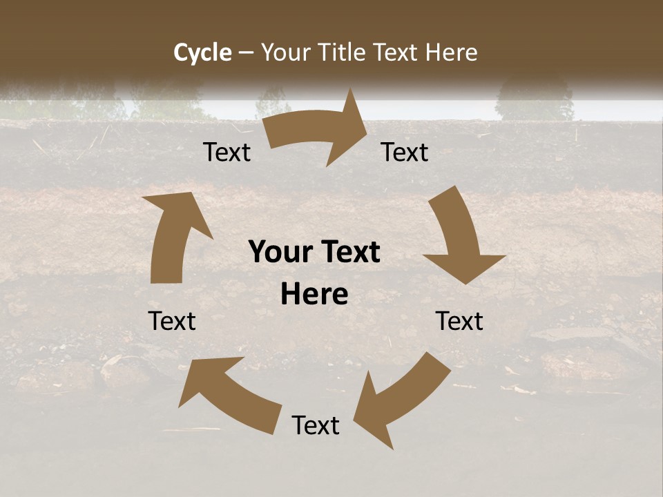 A Water Source With A Tree In The Background PowerPoint Template