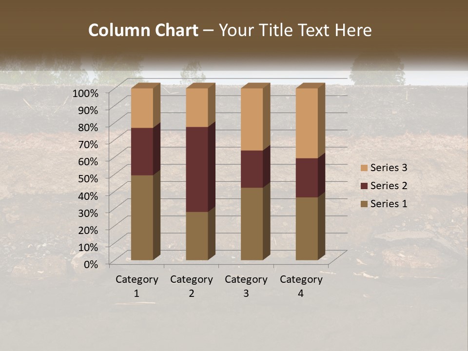A Water Source With A Tree In The Background PowerPoint Template