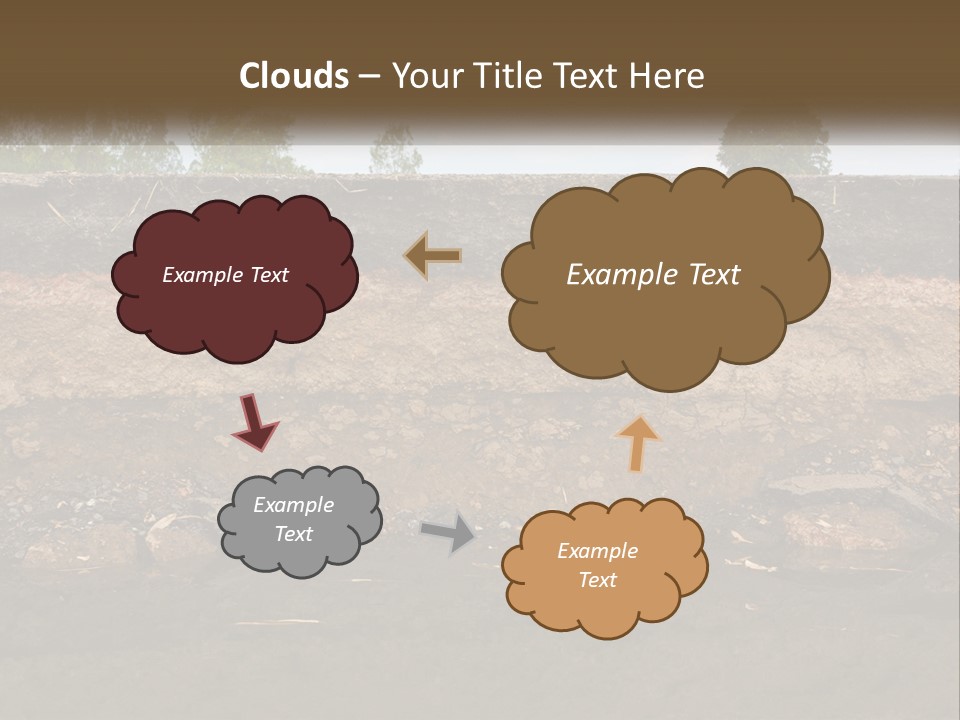 A Water Source With A Tree In The Background PowerPoint Template