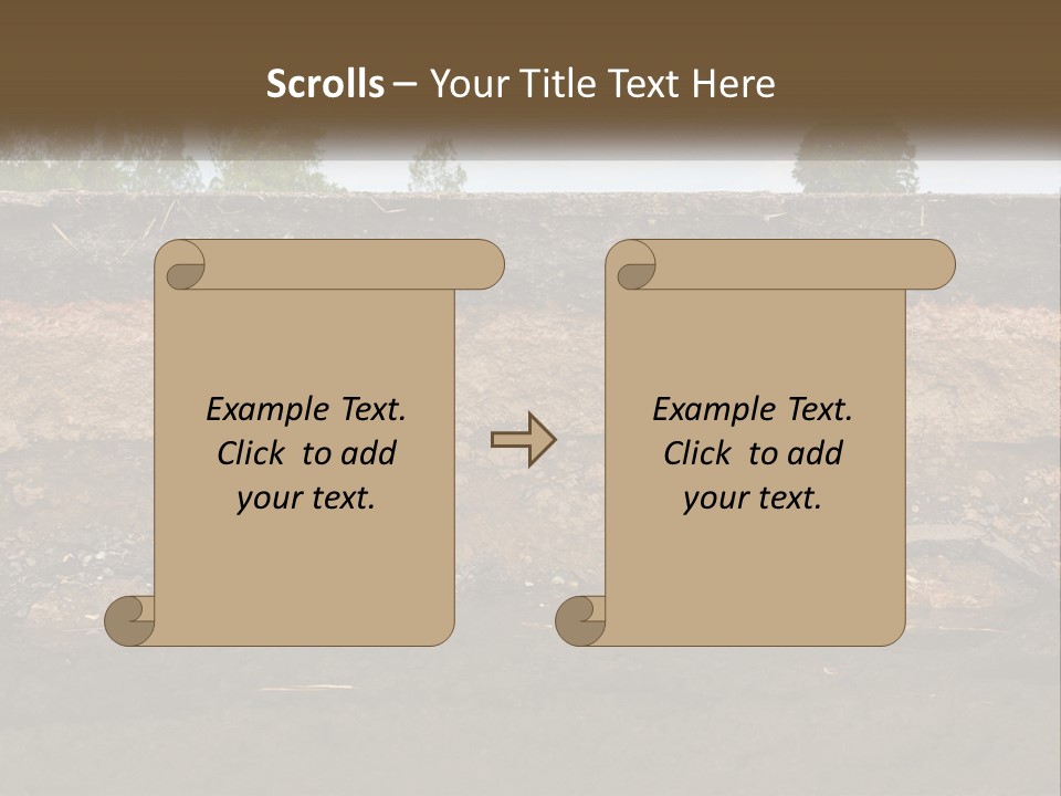 A Water Source With A Tree In The Background PowerPoint Template