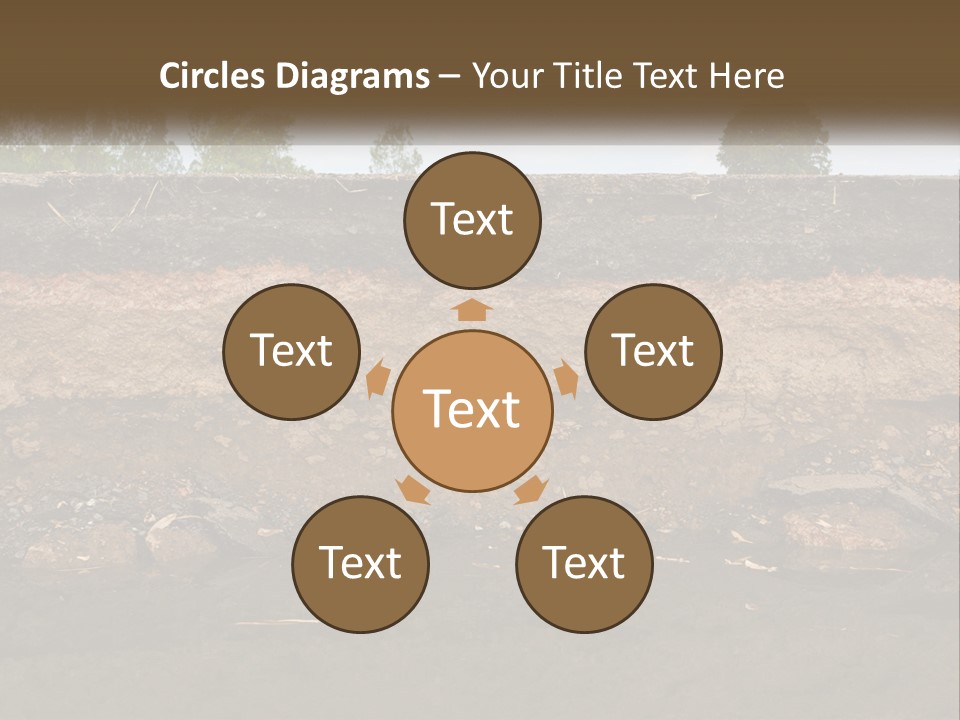 A Water Source With A Tree In The Background PowerPoint Template