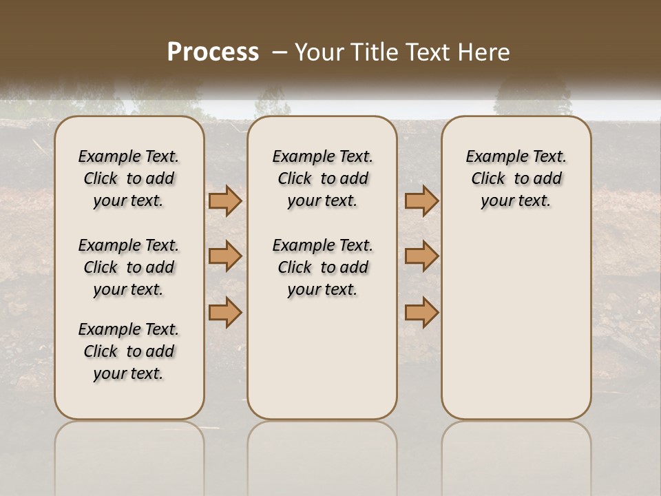 A Water Source With A Tree In The Background PowerPoint Template
