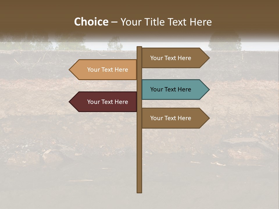 A Water Source With A Tree In The Background PowerPoint Template