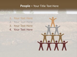 A Water Source With A Tree In The Background PowerPoint Template