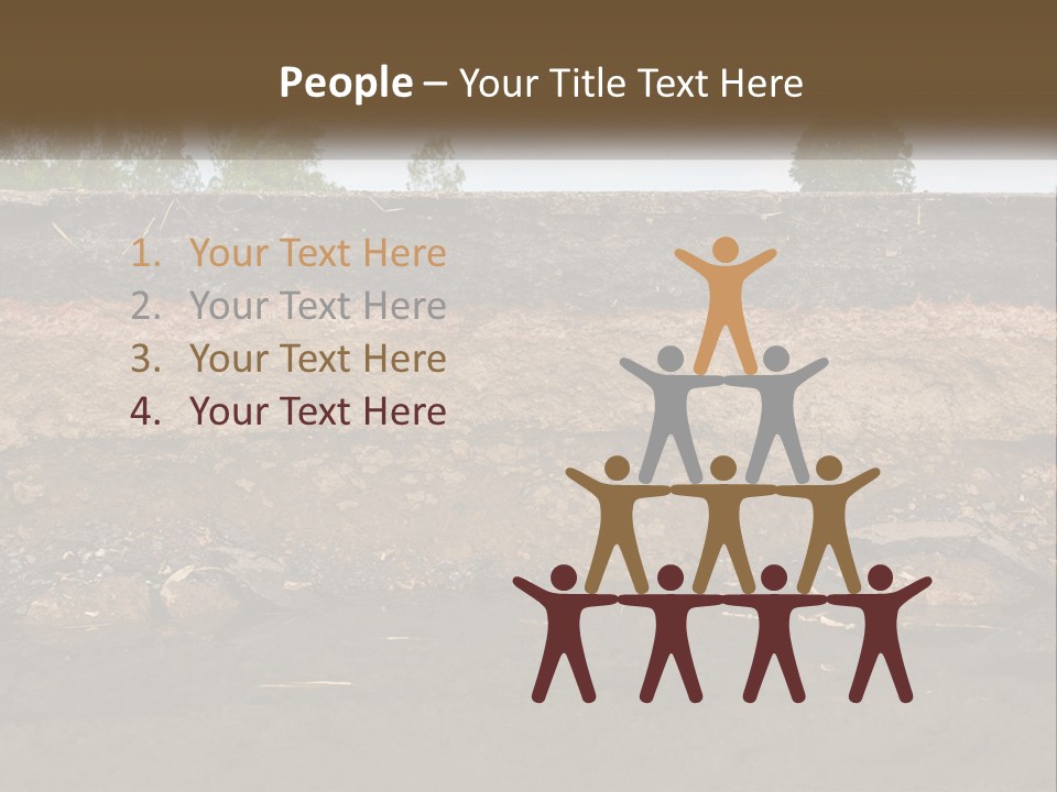 A Water Source With A Tree In The Background PowerPoint Template