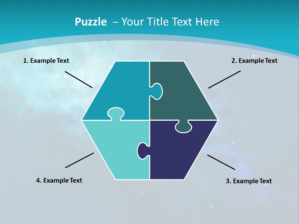 A Blue And Purple Background With Stars In The Sky PowerPoint Template