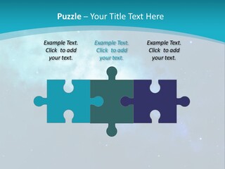 A Blue And Purple Background With Stars In The Sky PowerPoint Template