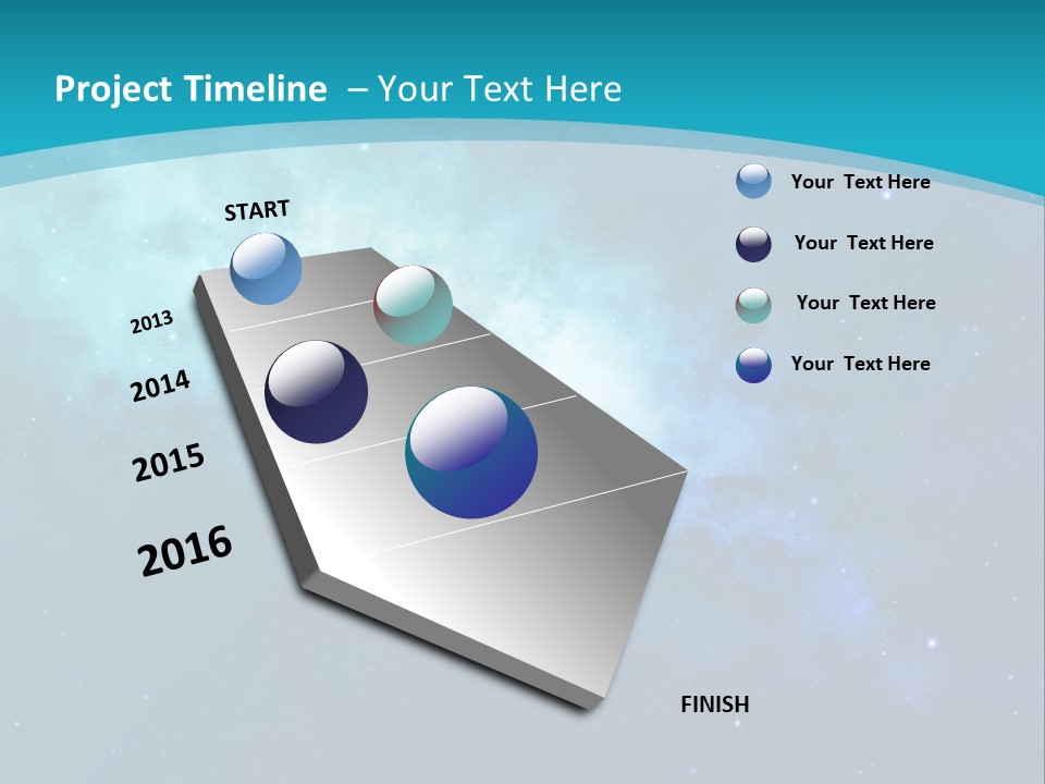 A Blue And Purple Background With Stars In The Sky PowerPoint Template