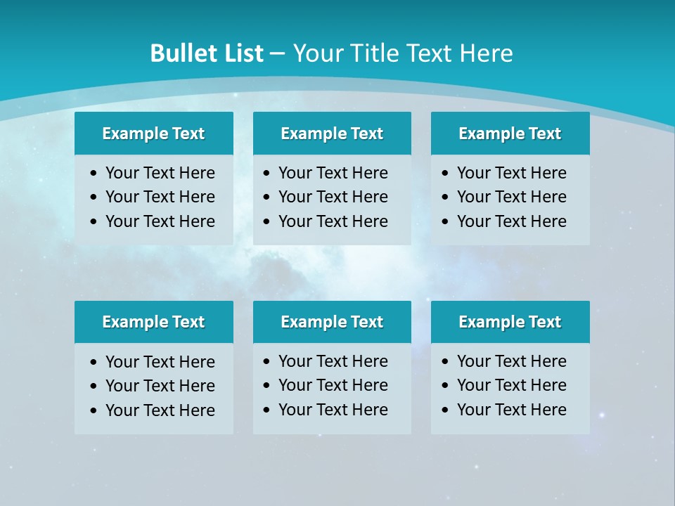 A Blue And Purple Background With Stars In The Sky PowerPoint Template