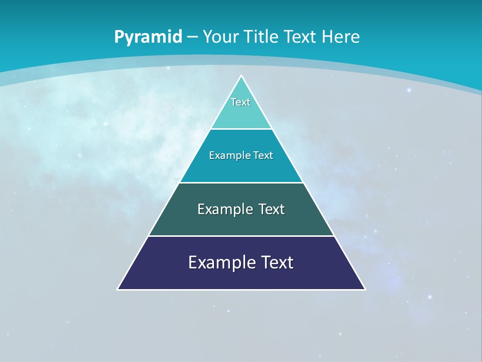 A Blue And Purple Background With Stars In The Sky PowerPoint Template