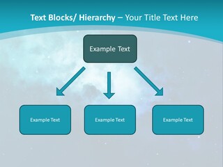 A Blue And Purple Background With Stars In The Sky PowerPoint Template