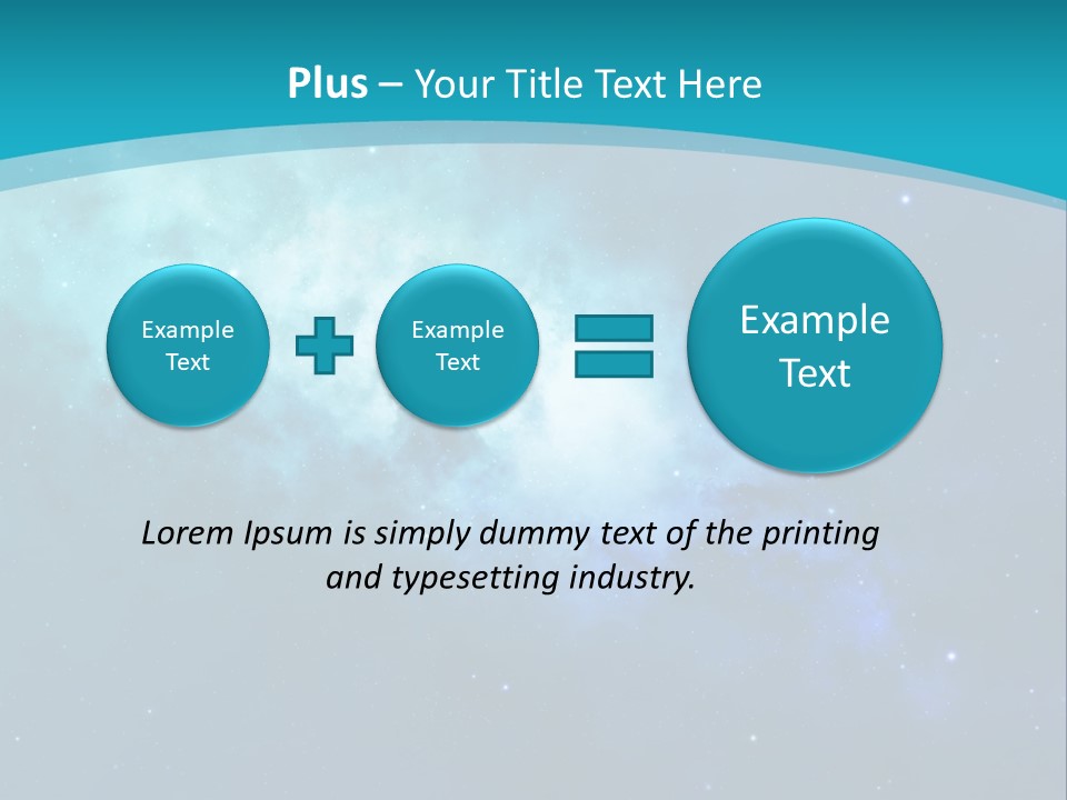 A Blue And Purple Background With Stars In The Sky PowerPoint Template