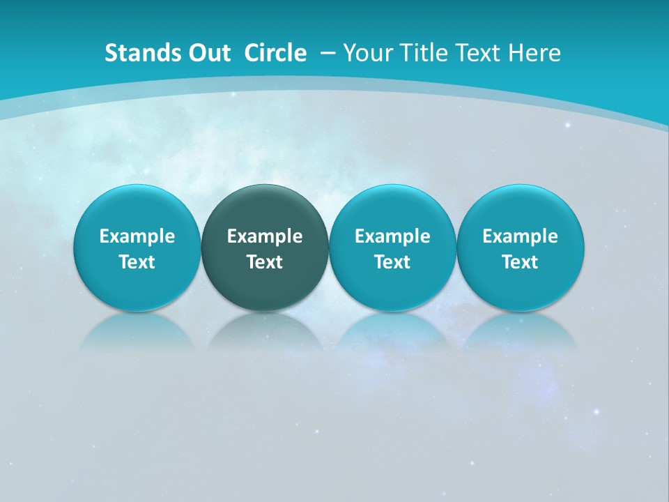 A Blue And Purple Background With Stars In The Sky PowerPoint Template