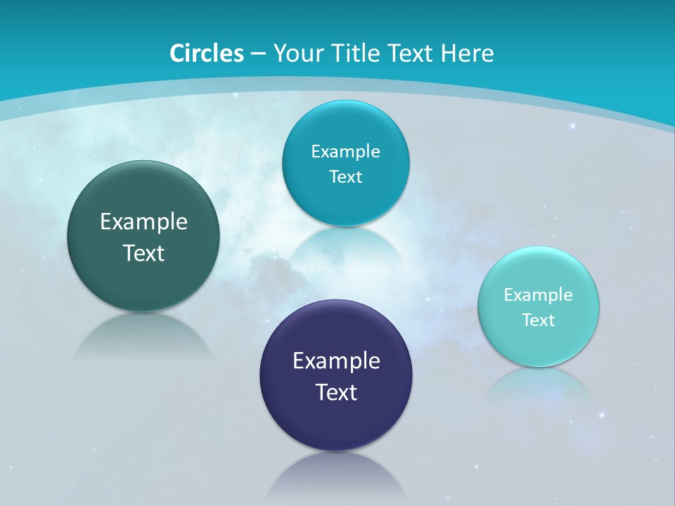 A Blue And Purple Background With Stars In The Sky PowerPoint Template